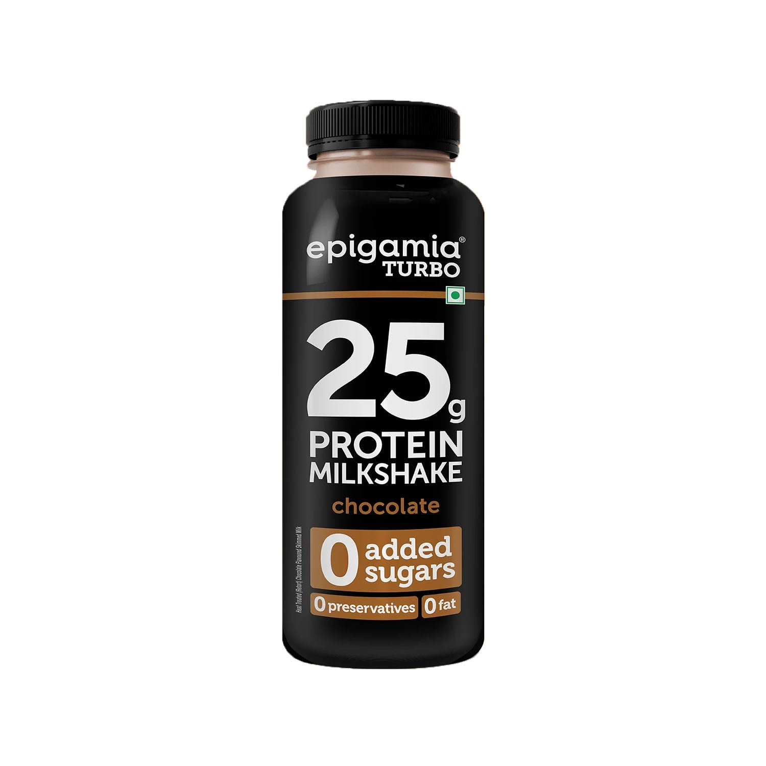 Epigamia Turbo Milkshake Chocolate 0 Sugar 250Ml