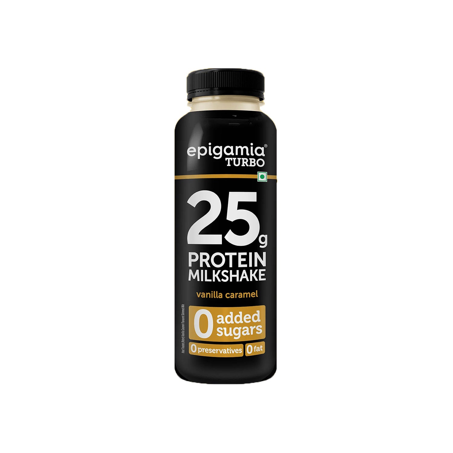 Epigamia Turbo Milkshake Vanilla Caramel 0 Sugar 250Ml
