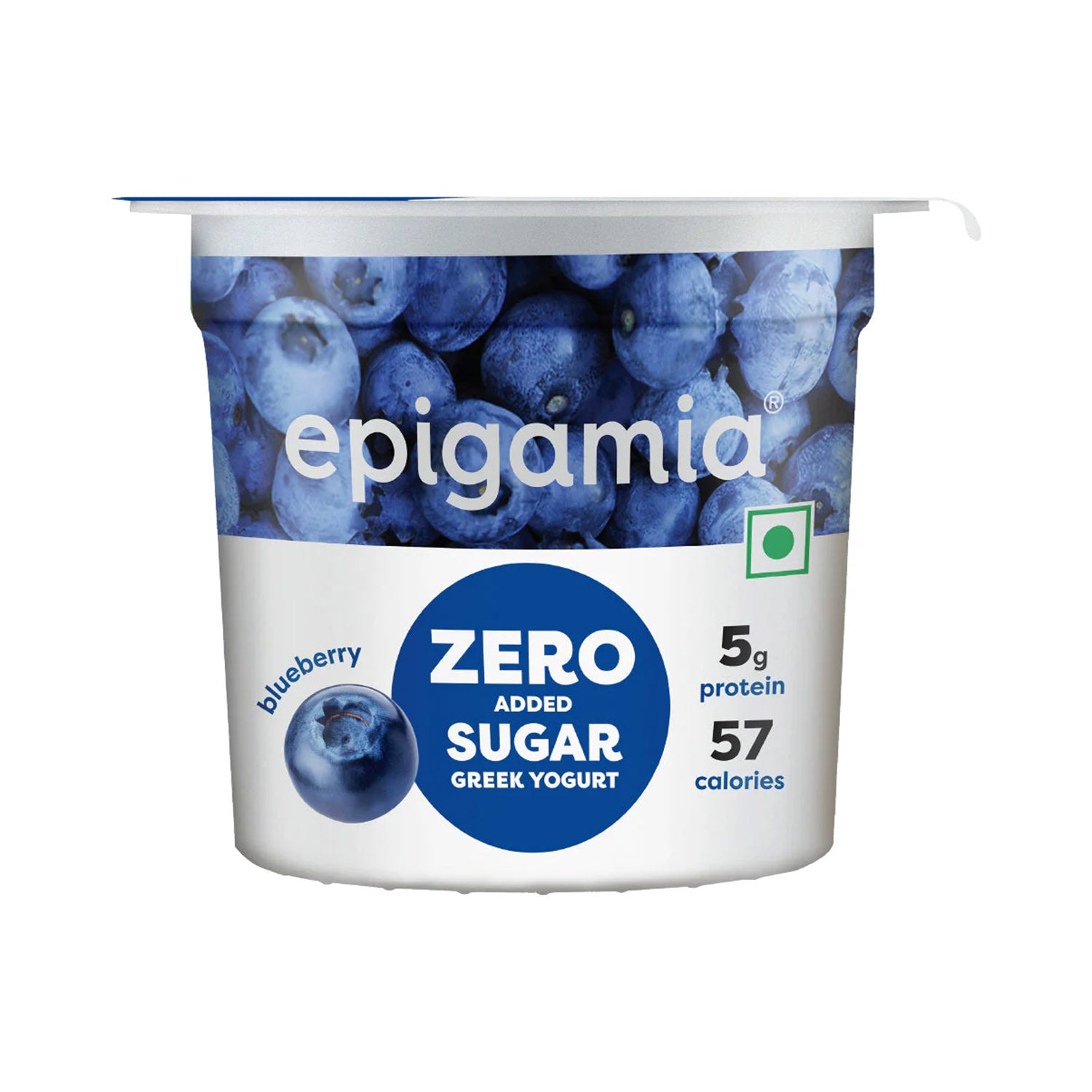 Epigamia Zero Sugar Blueberry 85Gm