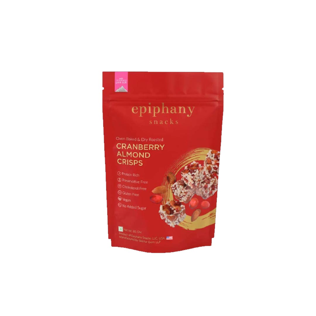 Epiphany Cranberry Almond Crisps 85Gm