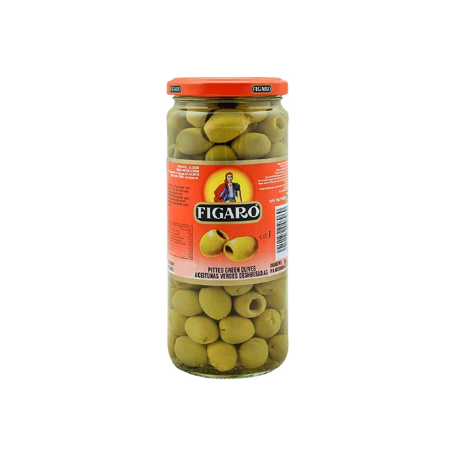 Figaro Green Whole Olives 450Gm Imp