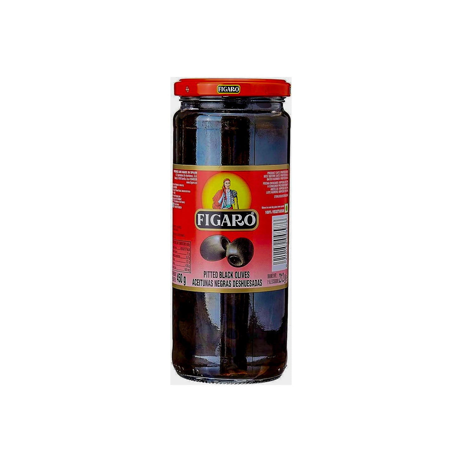 Figaro Olives Black Pitted 420Gm