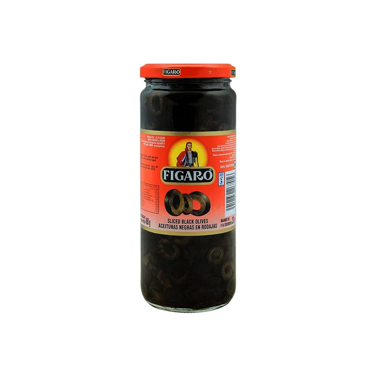 Figaro Olives Black Sliced 450Gm