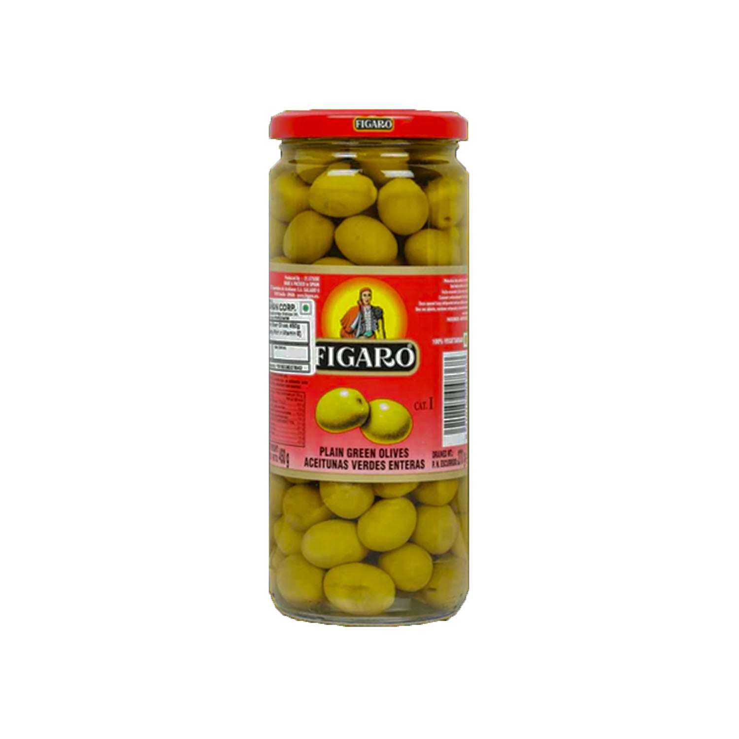 Figaro Olives Green Pitted 420Gm