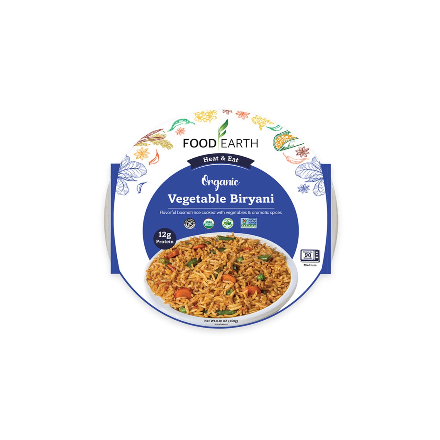 Food Earth Vegetable Biryani 250Gm