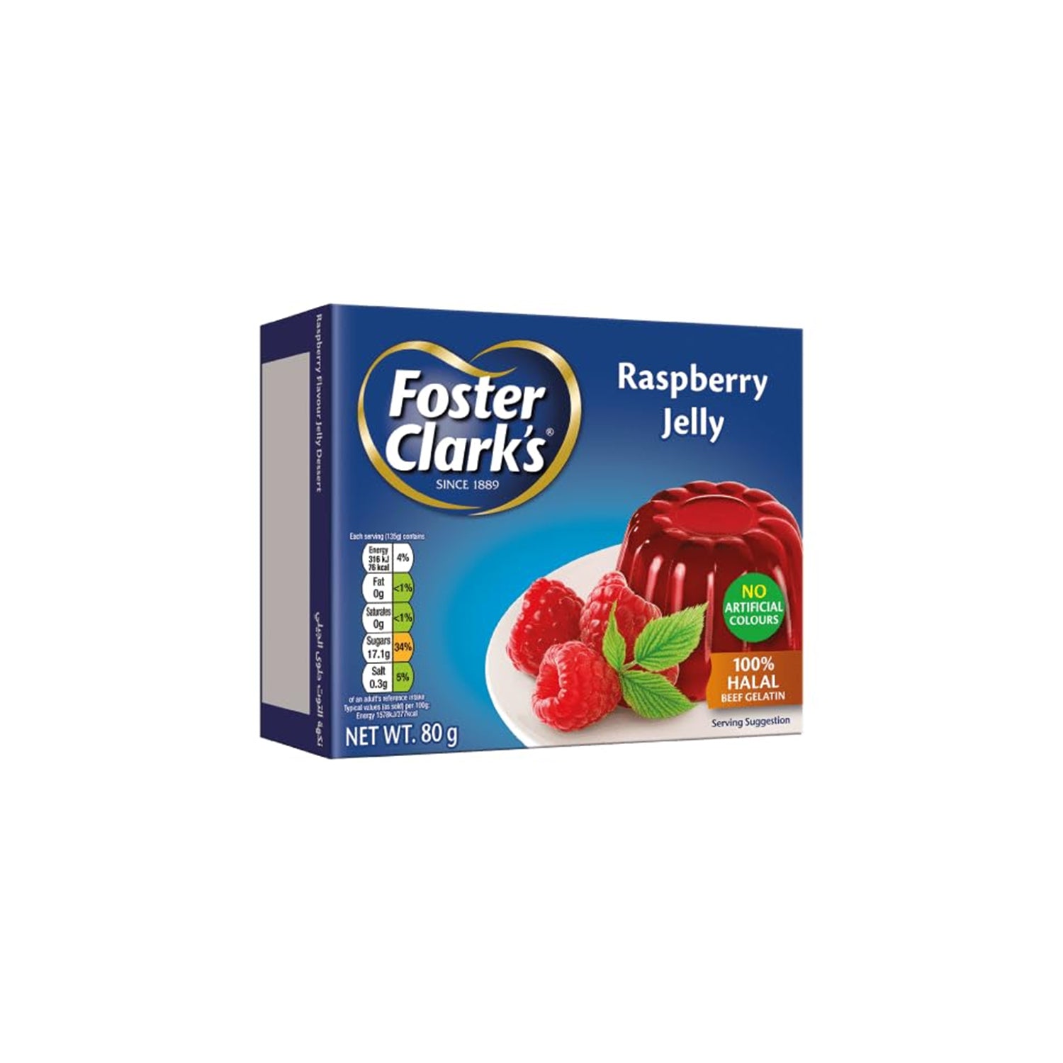 Foster Clarks Raspberry Jelly 80Gm