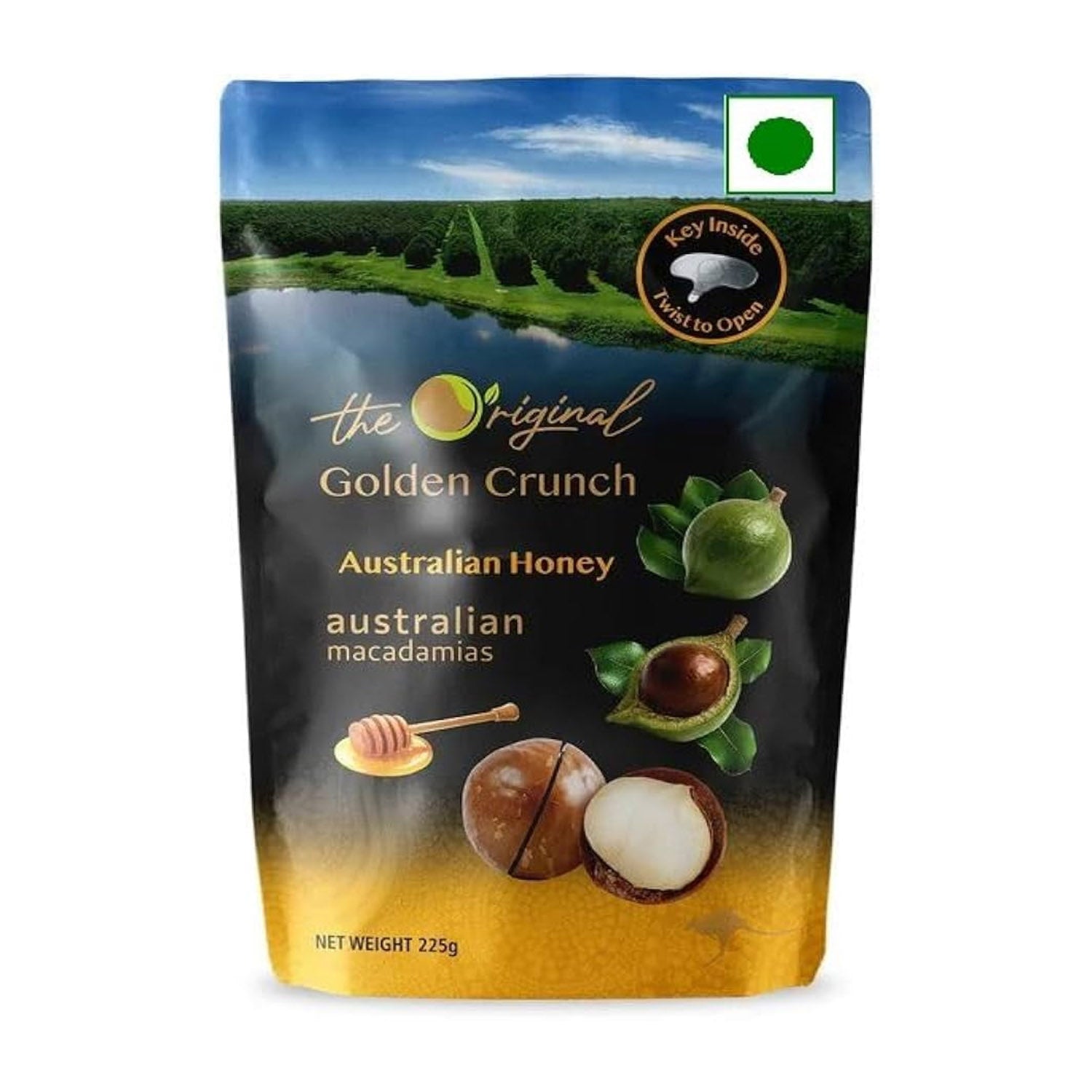 Freedom Fresh Happy Nut Australian Honey Macadamia 225Gm