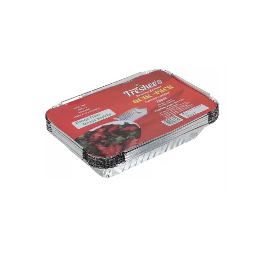 Freshee Aluminium Container 750Ml (10 Pcs)