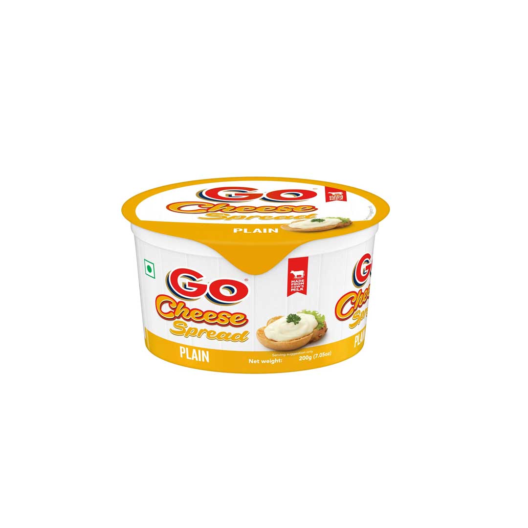 Go Cheese Spread Plain Tub 200Gm