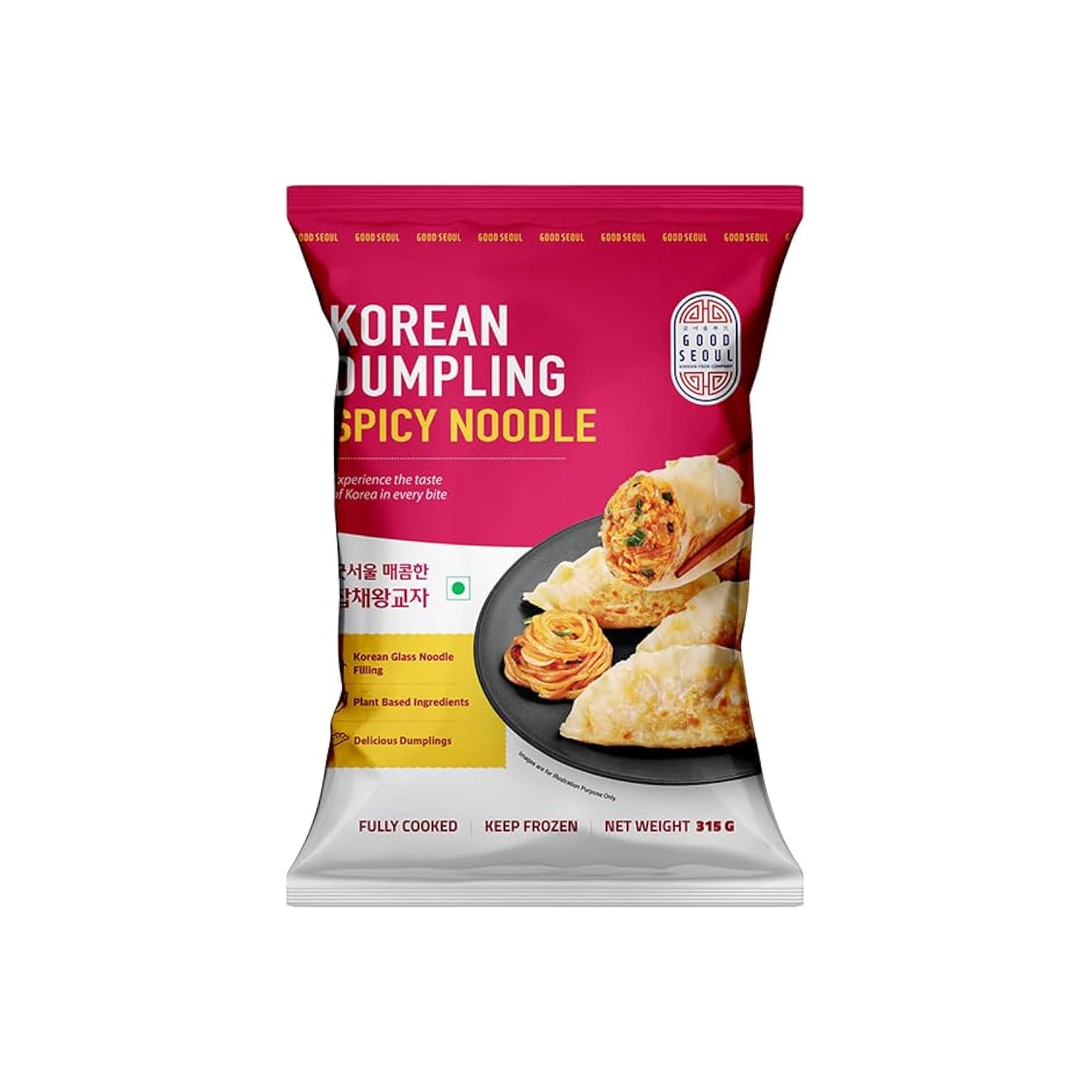Good Seoul Korean Dumpling Spicy Noodle 315Gm