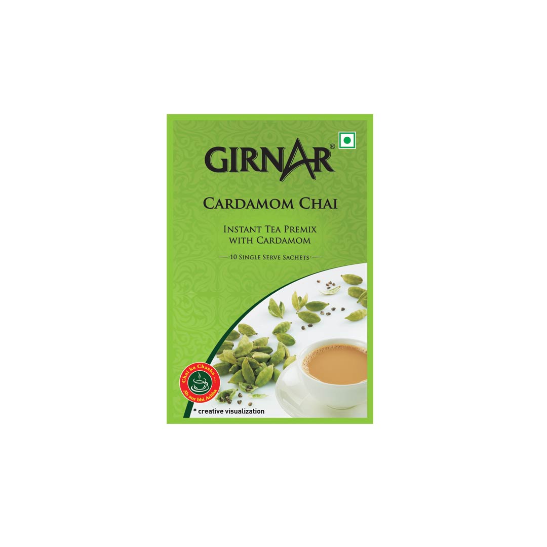 Girnar Cardamom Chai Premix 10 Sachets – Benzer Foods