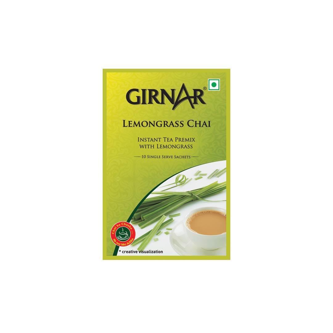 Girnar Lemongrass Chai Premix 10 Sachets