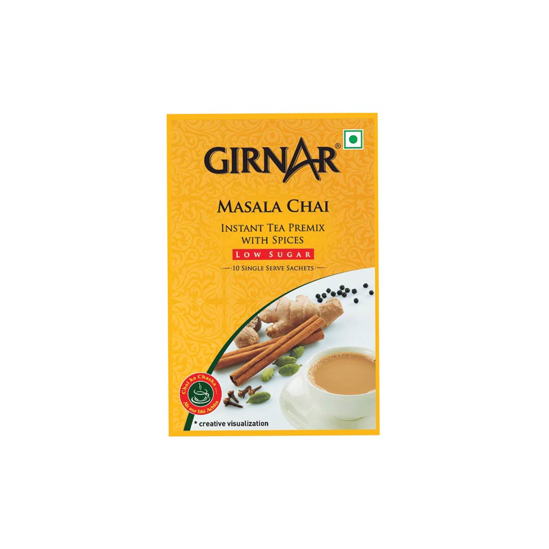 Girnar Masala Chai Low Sugar 10 Sachets