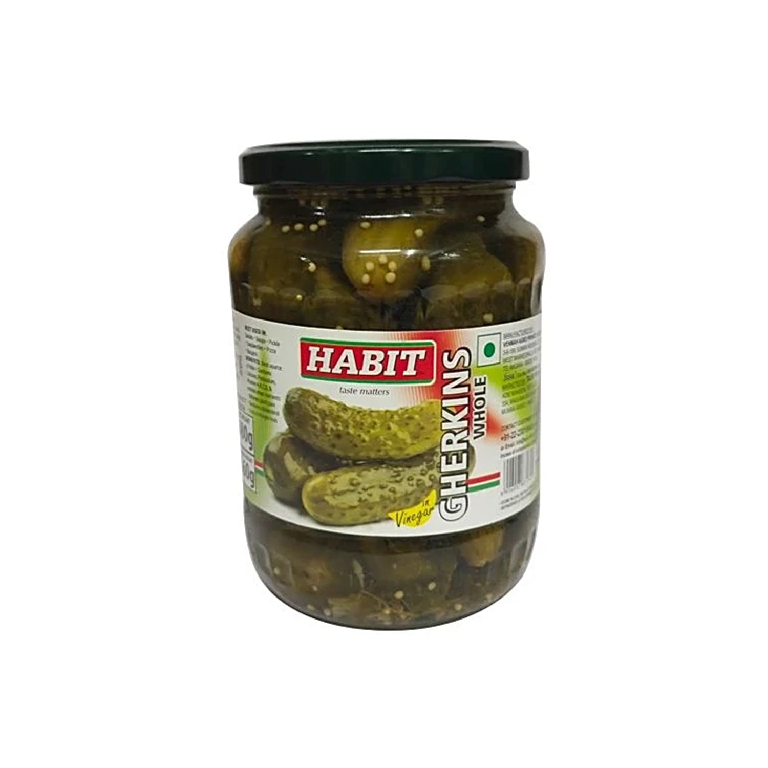 Habit Gherkins Whole 360Gm