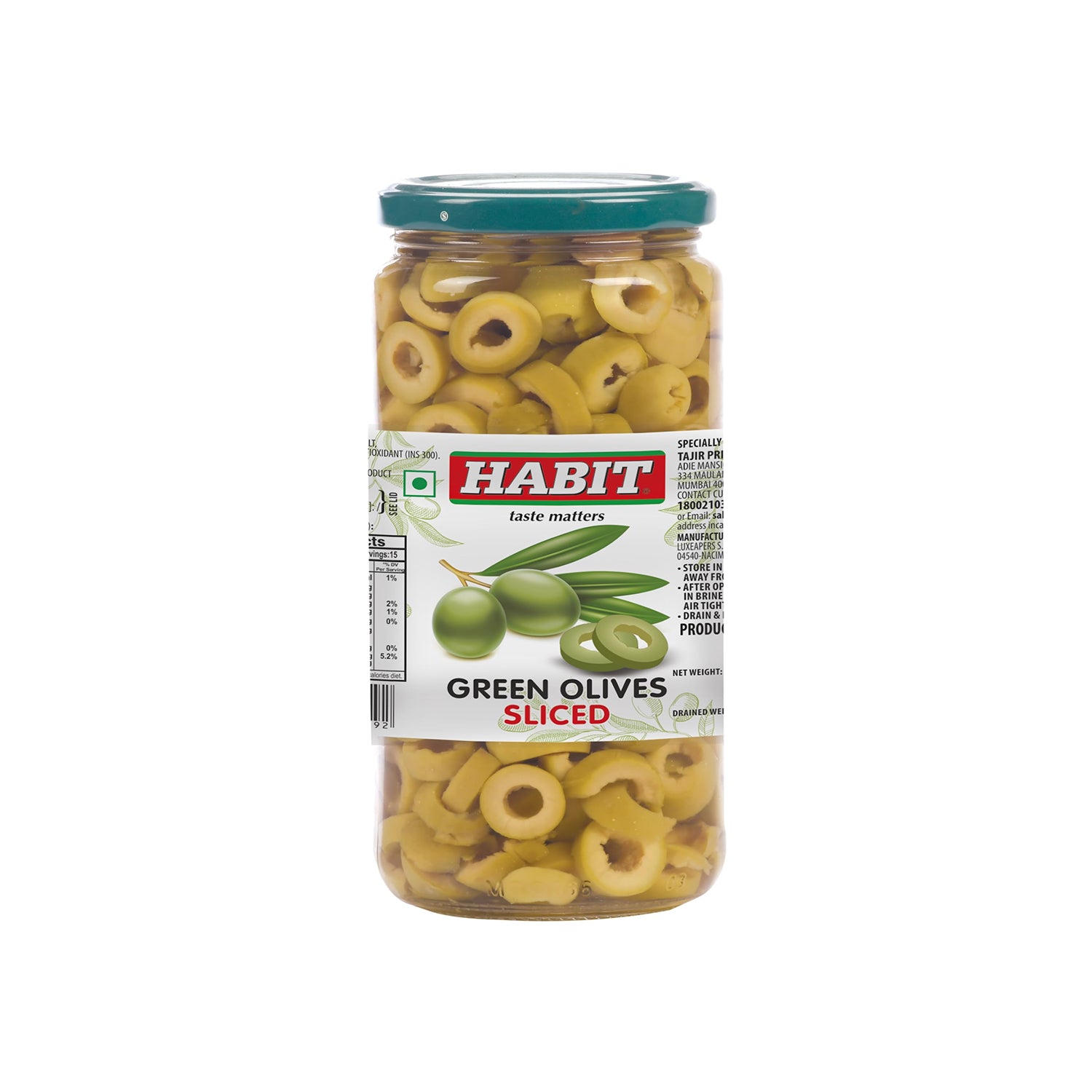 Habit Olive Green Slice 430Gm