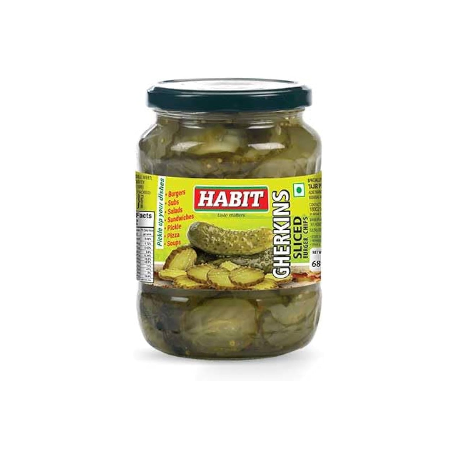 Habit Sliced Gherkins 360Gm