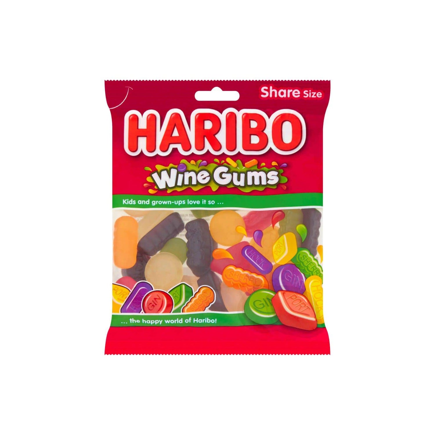 Haribo Wine Gums Bag 140Gm