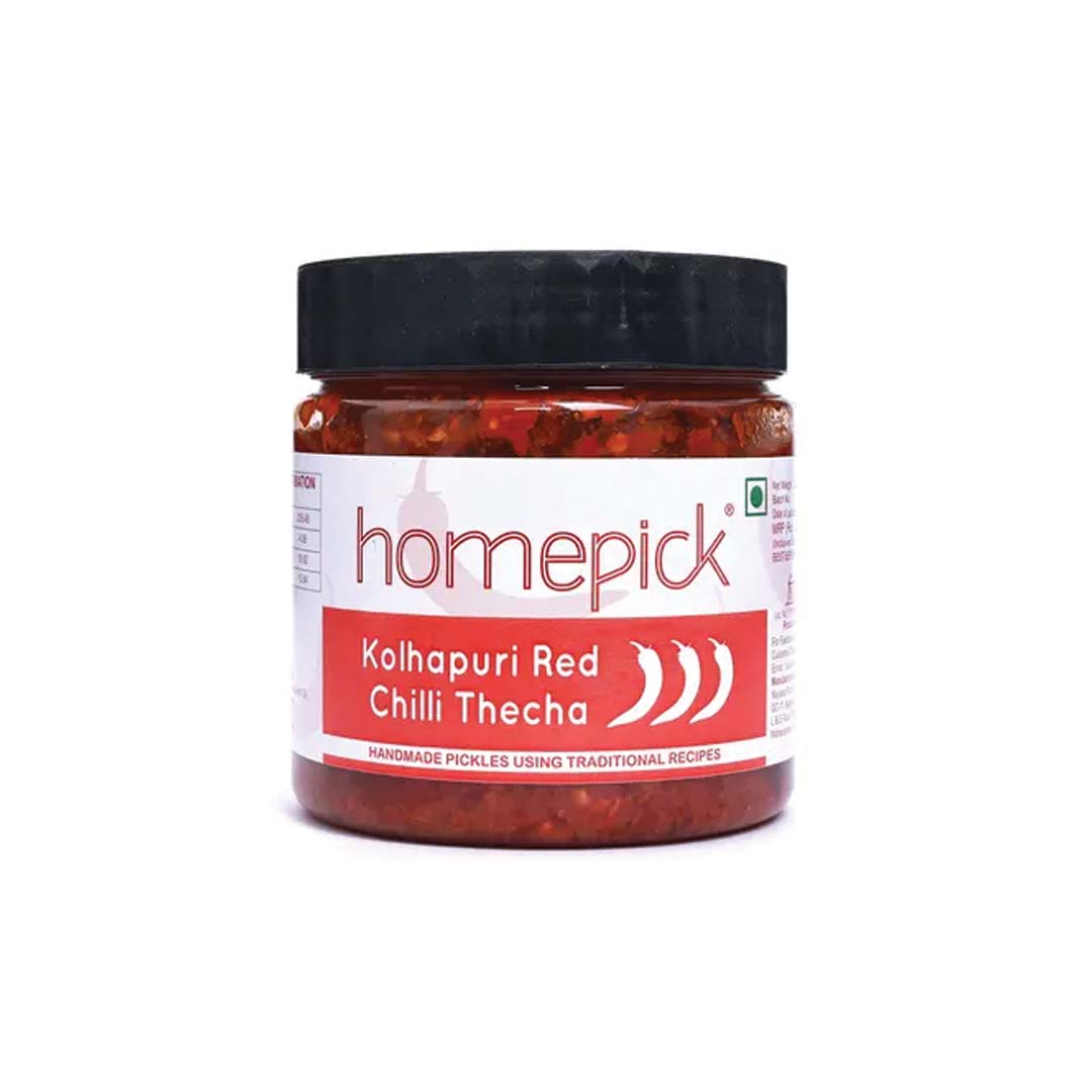 Homepick Kolhapuri Red Chilli Thecha 250Gm