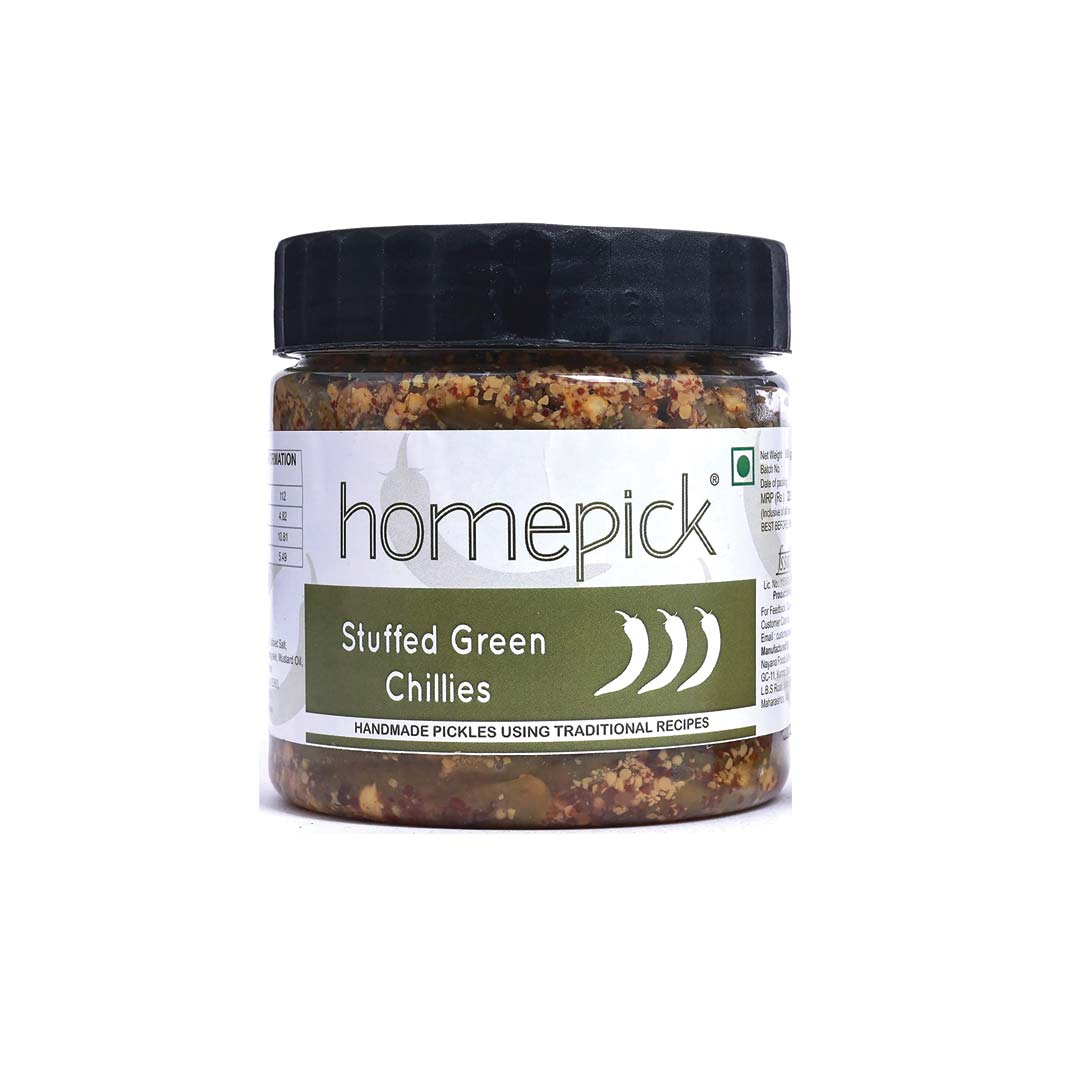 Homepick Stuffed Green Chillies 250Gm