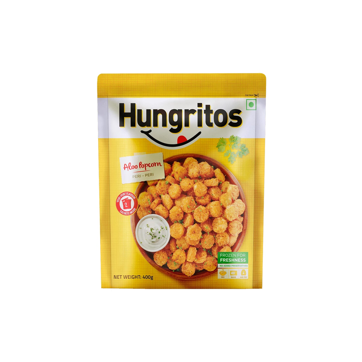 Hungritos Aloo Popcorn Peri Peri 400Gm