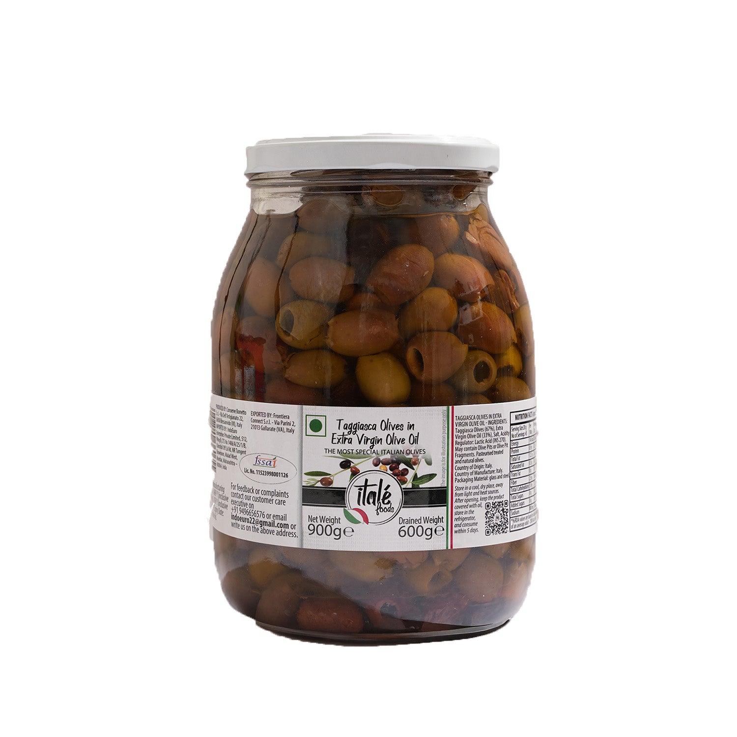 Itale Foods Indoeuro Taggiasca Olives 900Gm
