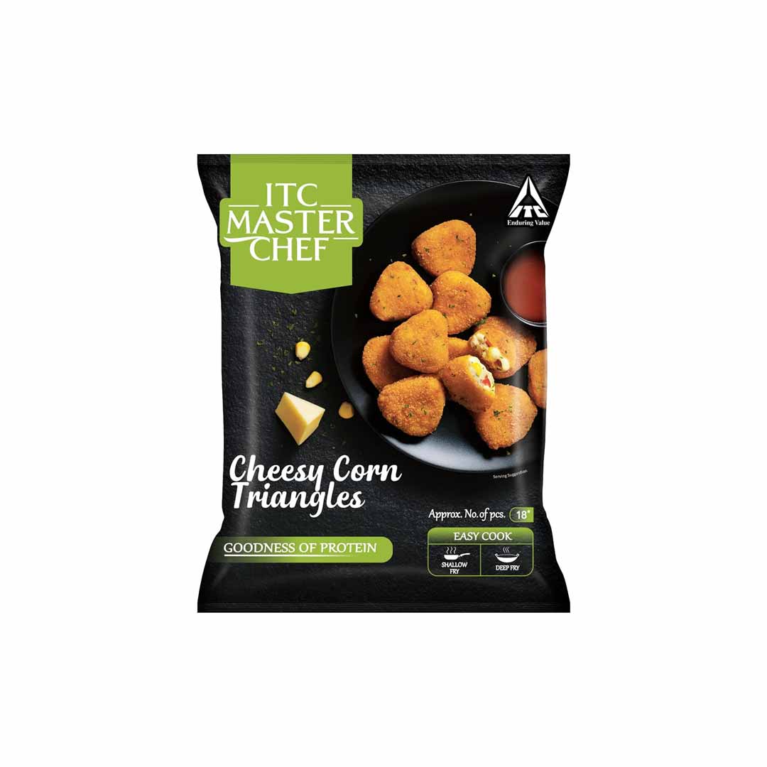Itc Cheesy Corn Triangles 320Gm