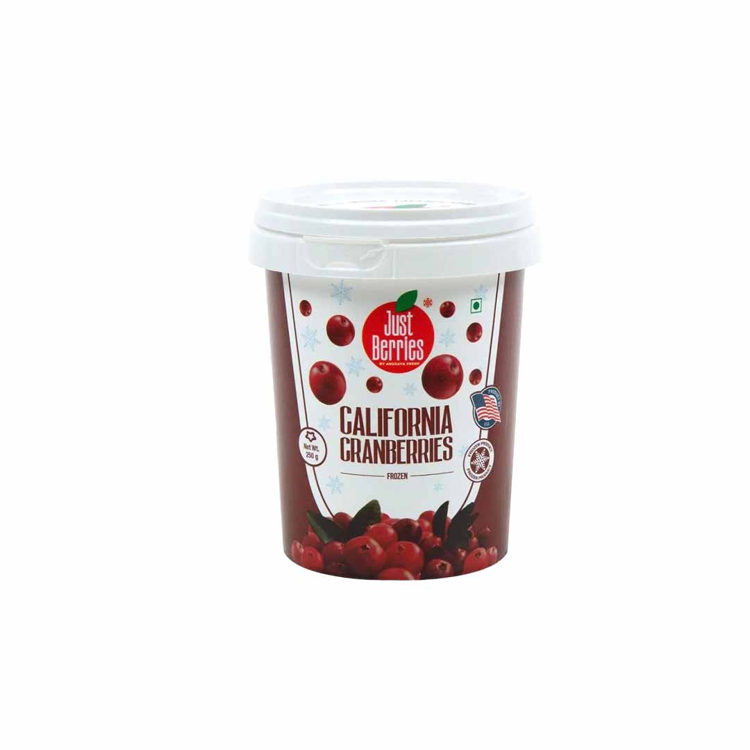 Just Berries Frozen California Cranberries 250Gm