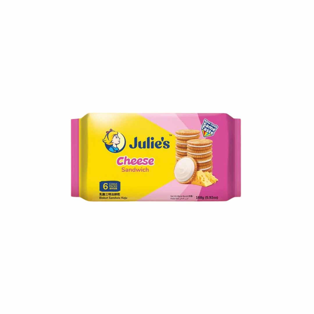 Julies Cheese Sandwich Biscuits 168Gm