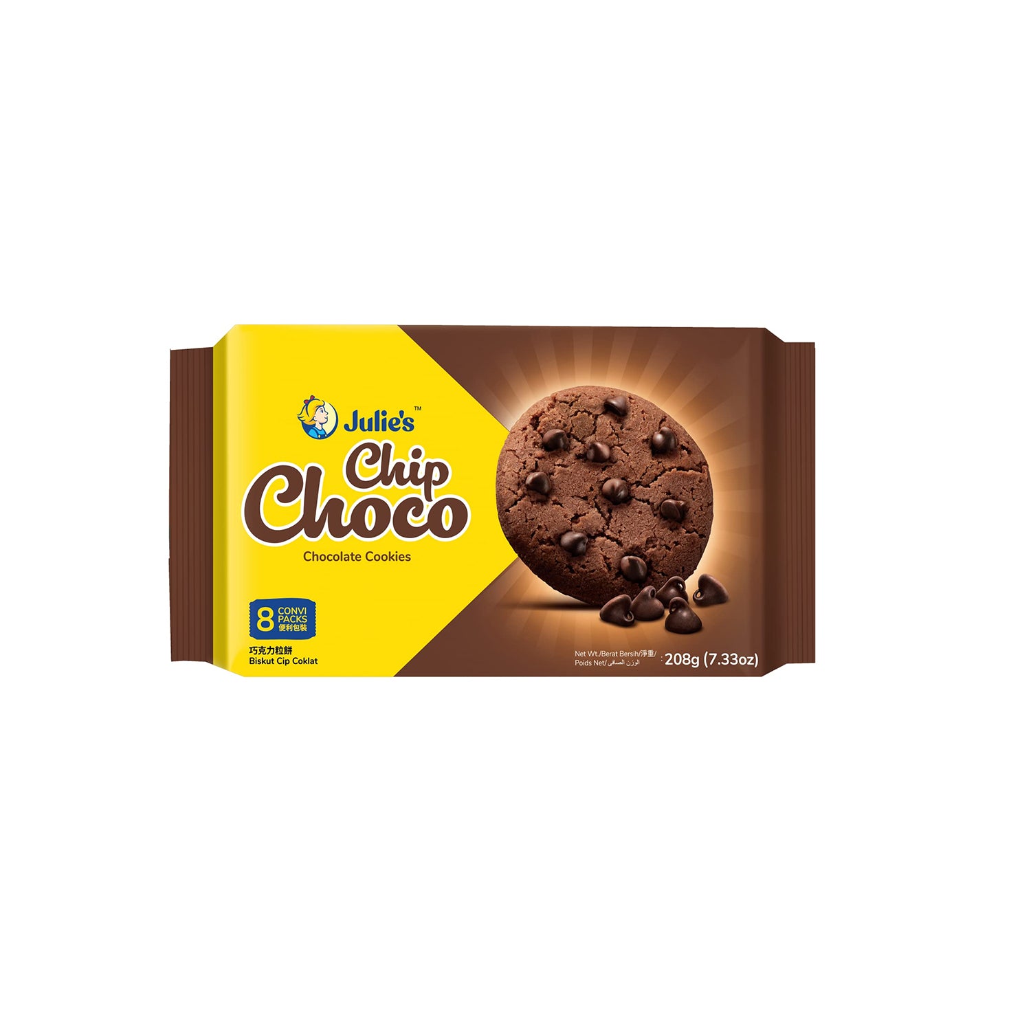 Julies Chip Choco Chocolate Cookies Biscuits 208Gm