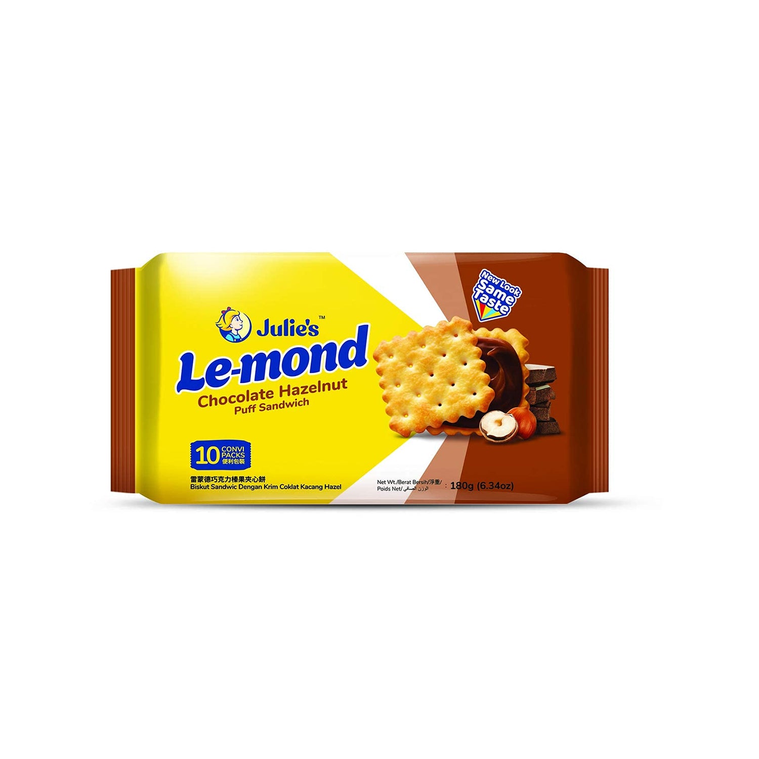 Julies Le-Mond Chocolate Hazelnut Biscuits 180Gm