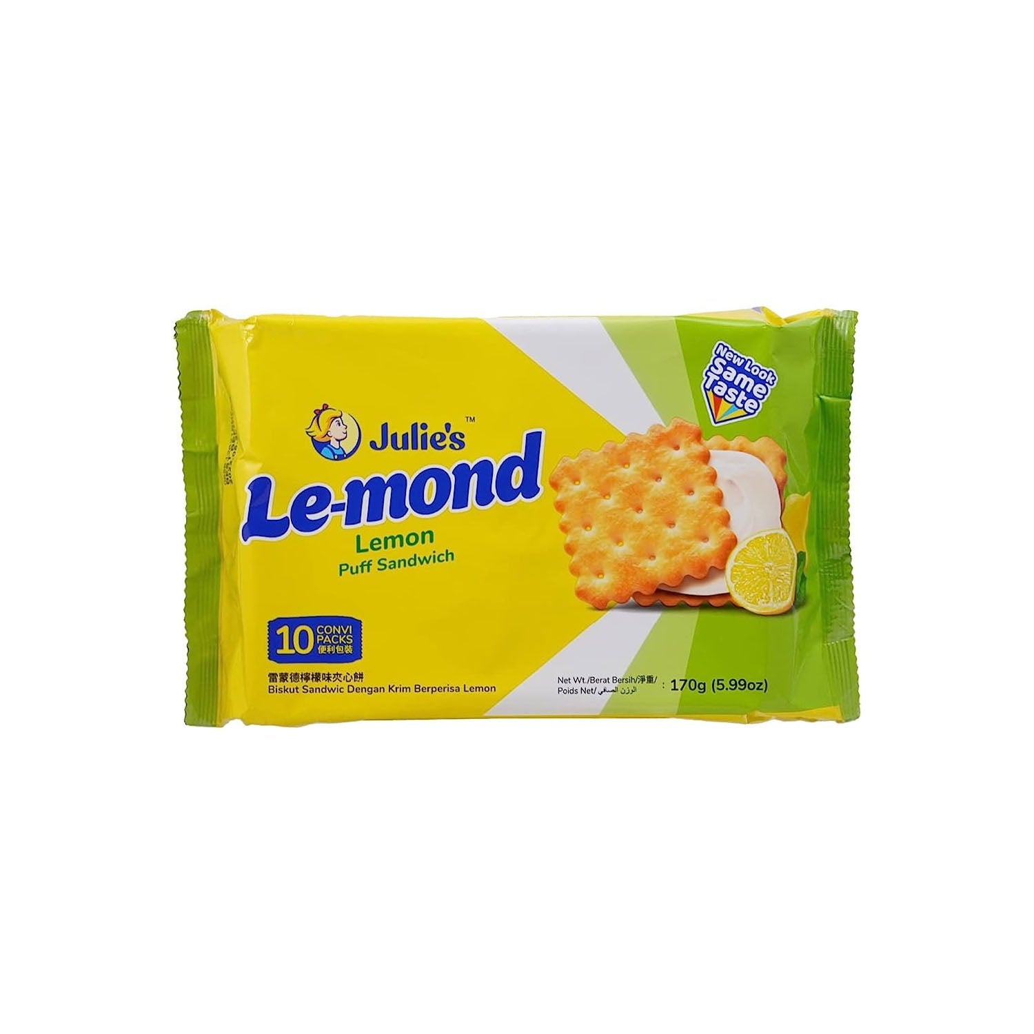 Julies Le Mond Lemon Puff Sandwich 170Gm