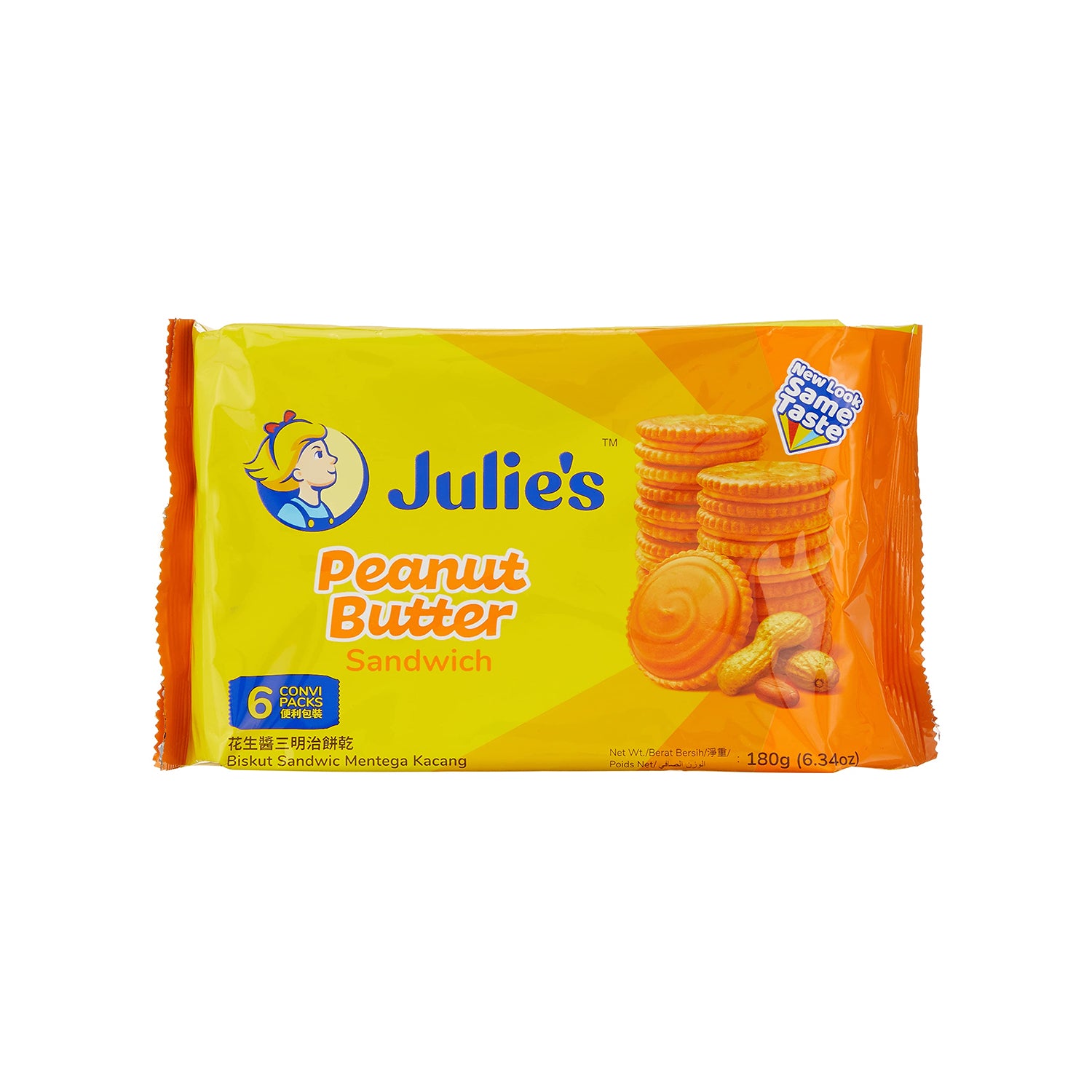 Julies Peanut Butter Sandwich Biscuits 180Gm