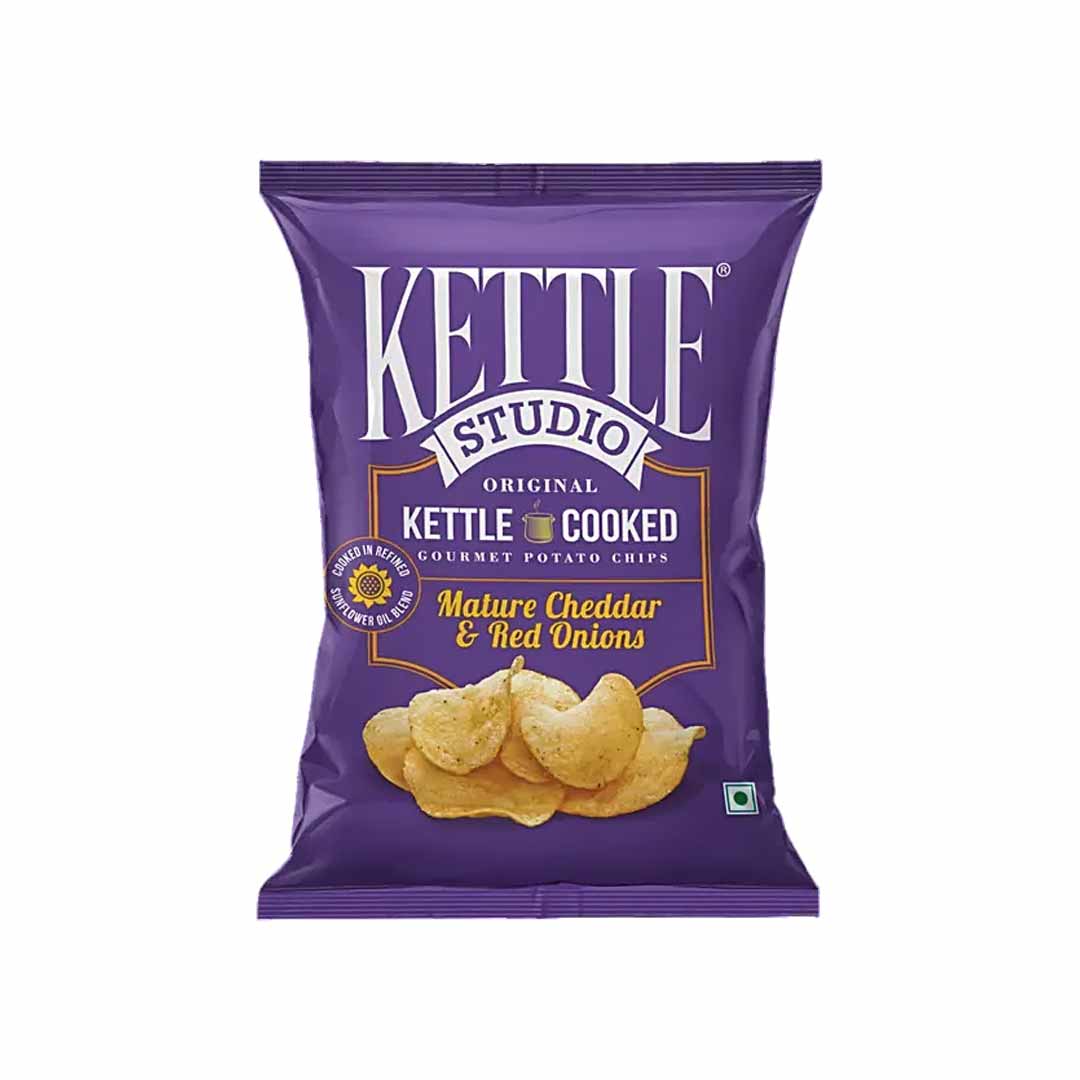 Kettle Mature Cheddar & Red Onions 125Gm