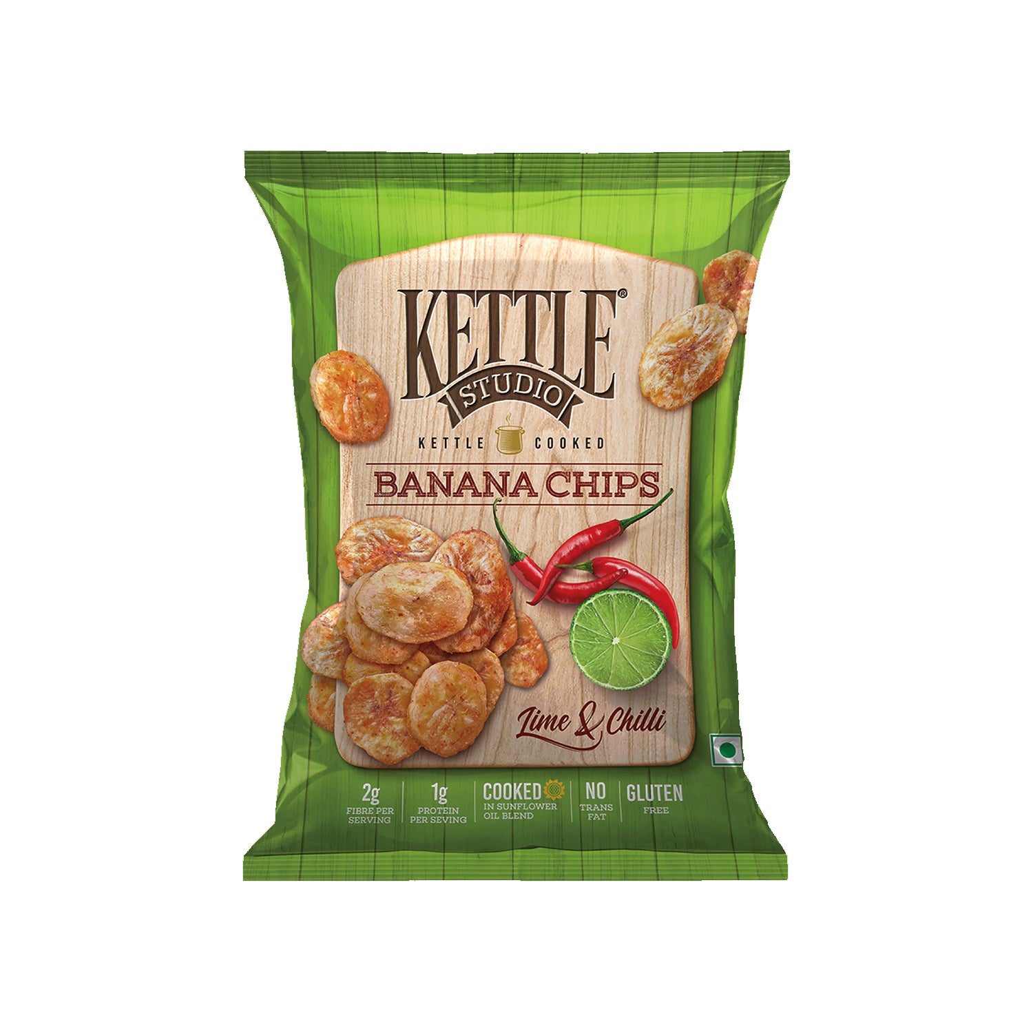 Kettle Banana Chips Lime Chilli 175Gm