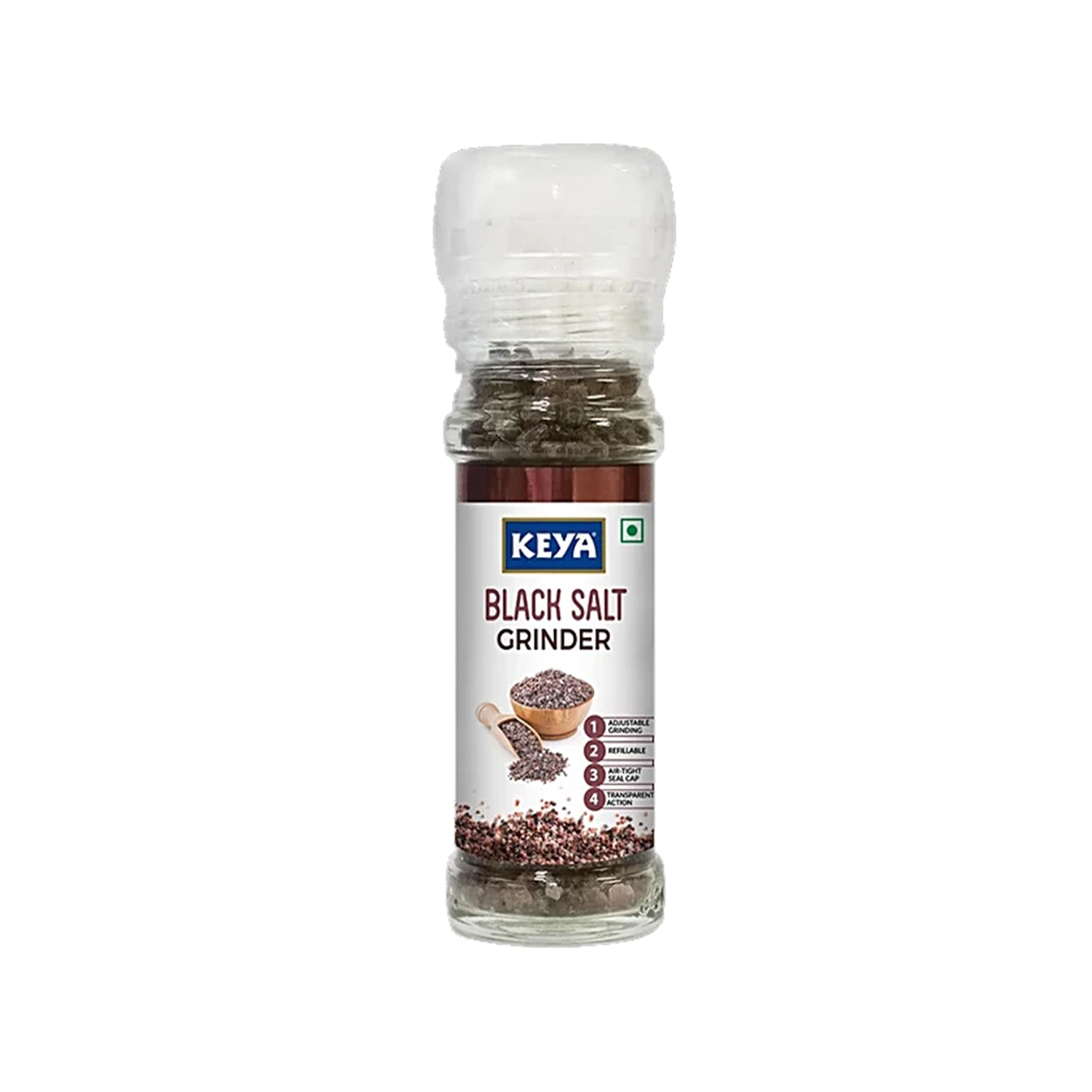 Keya Grinder Black Salt 100Gm