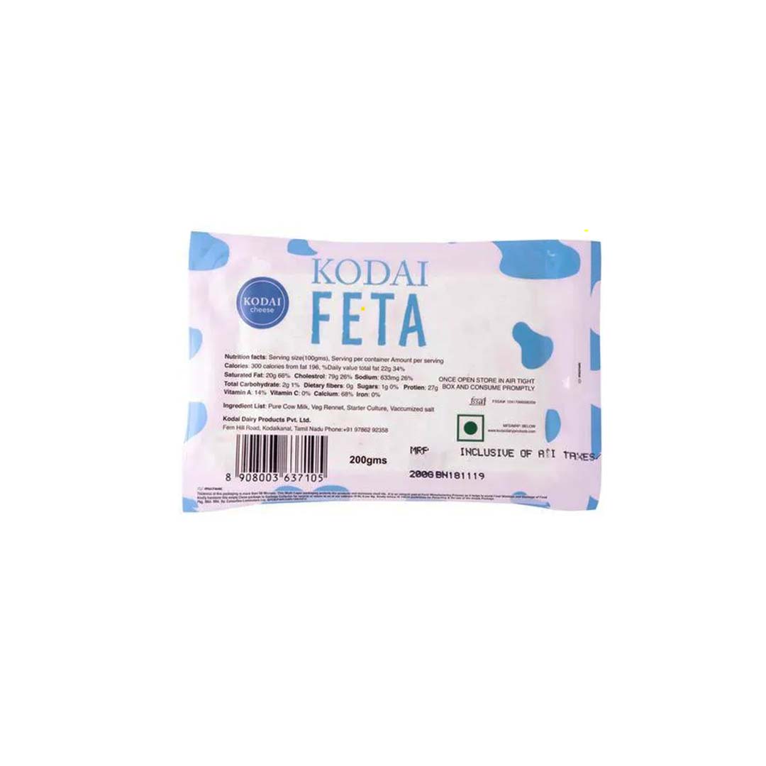 Kodai Feta Cheese 200Gm