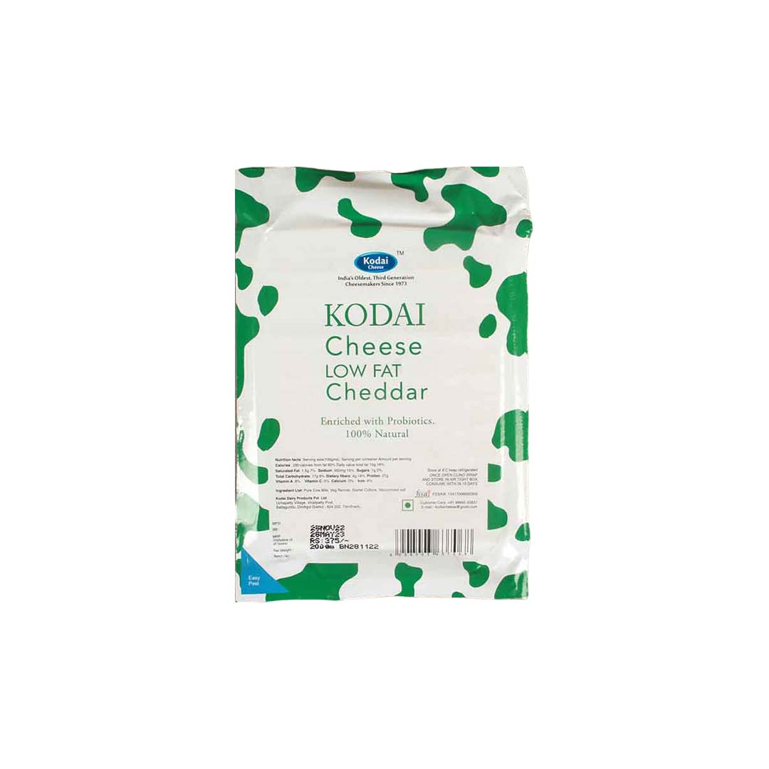 Kodai Low Fat Cheddar 200Gm