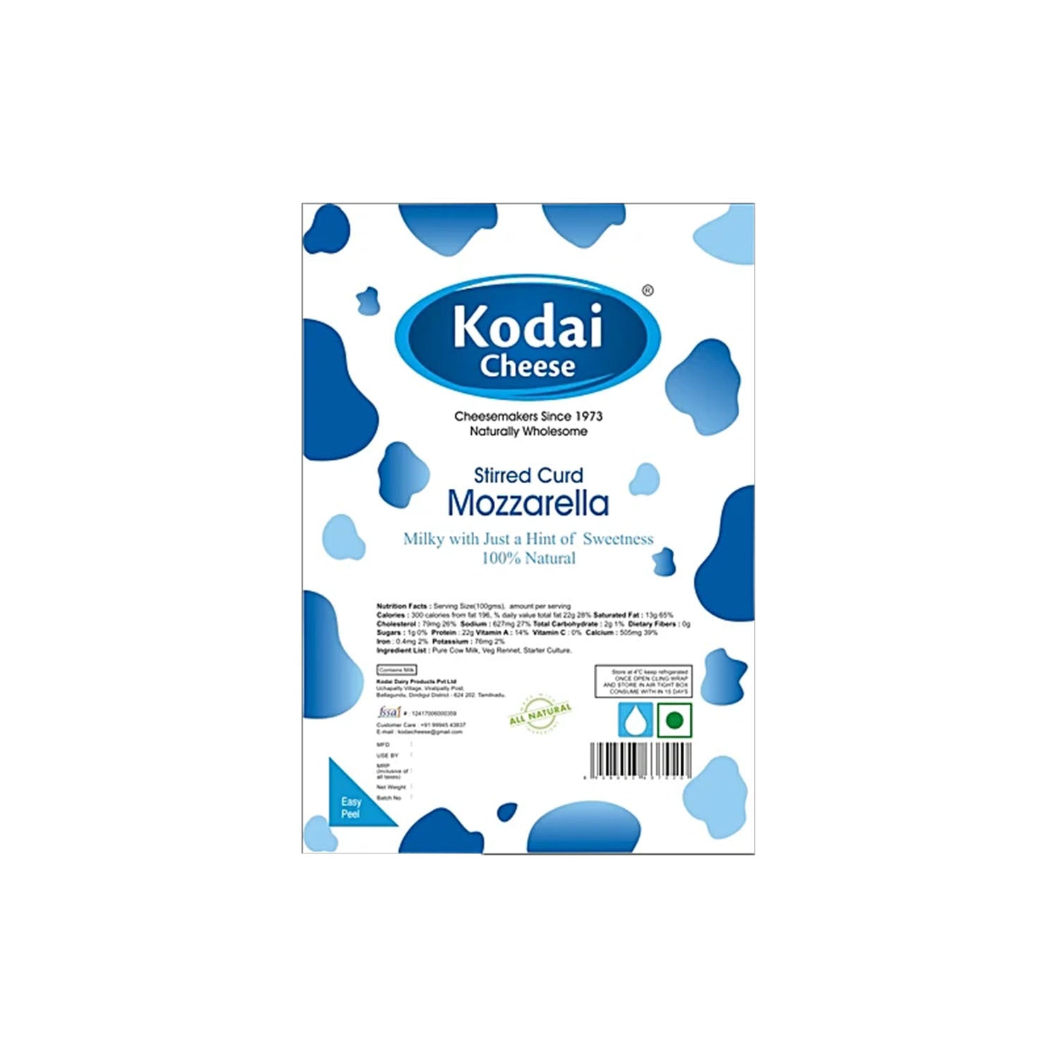 Kodai Mozzarella 200Gm