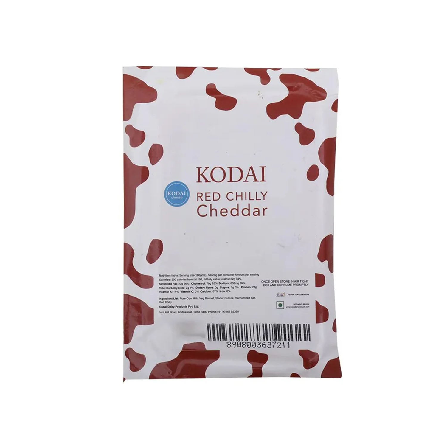 Kodai Red Chilly Cheddar 200Gm