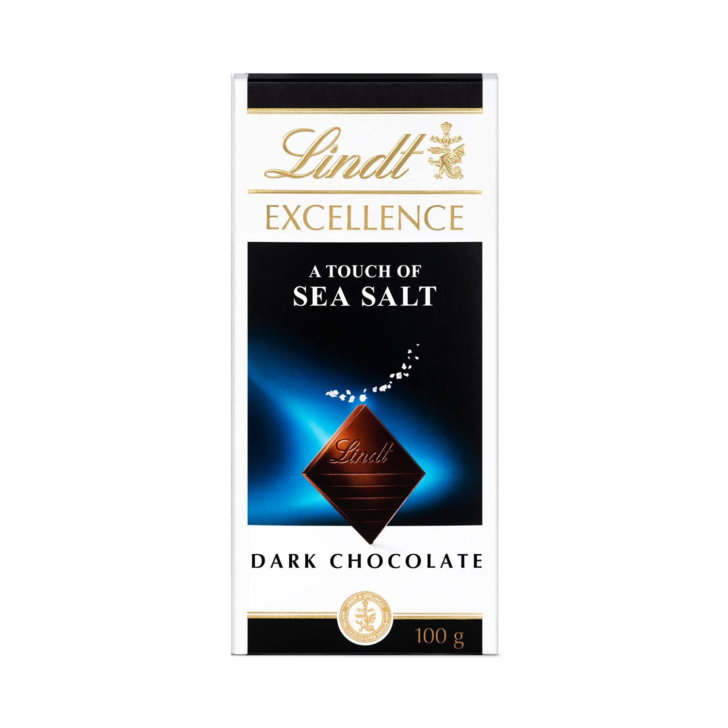 Lindt Excellence Sea Salt Dark Chocolate 100Gm