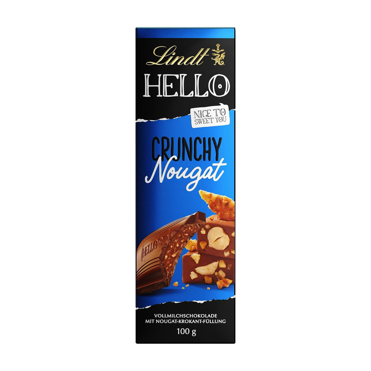 Lindt Hello Crunchy Nougat 100Gm