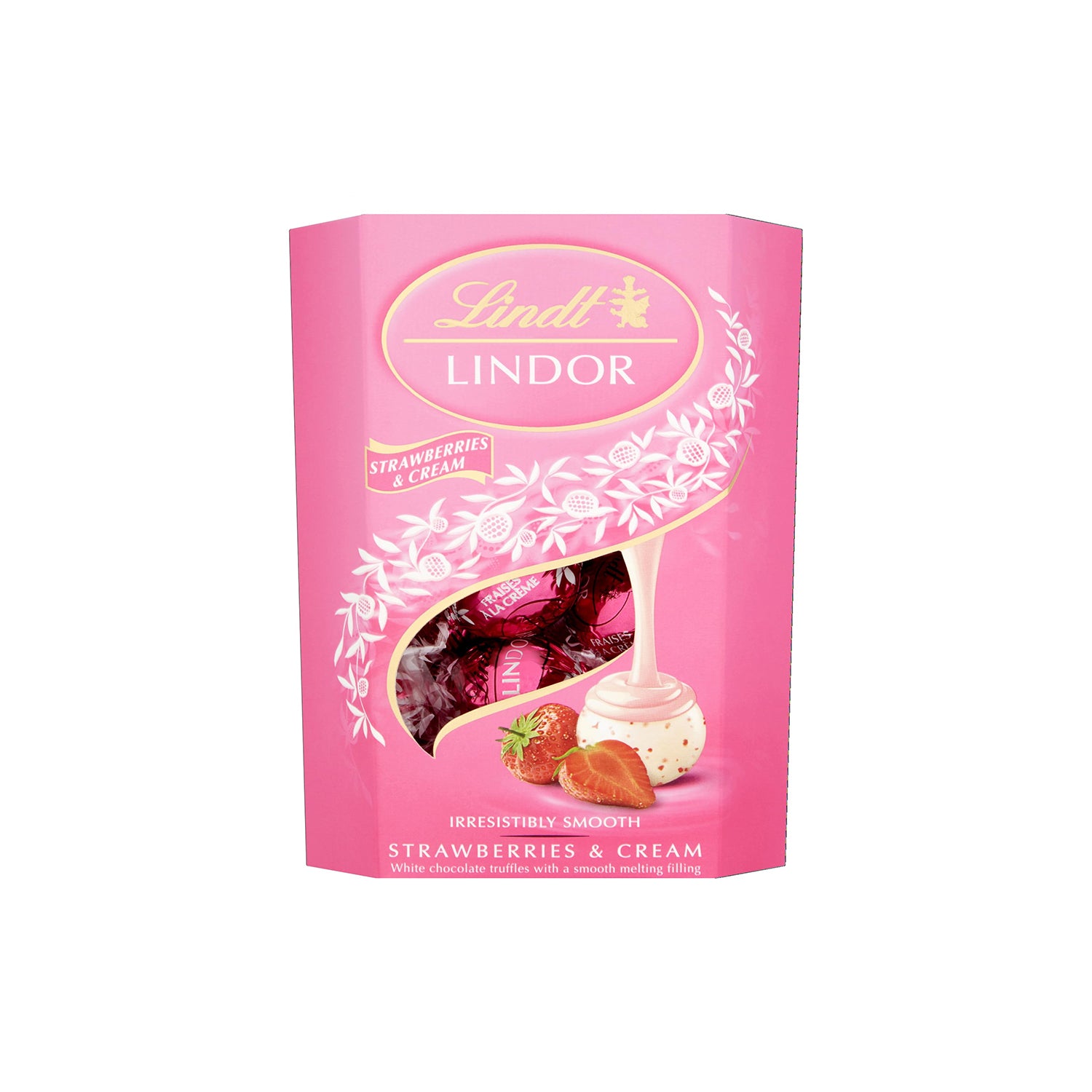 Lindt Lindor Choco Straw&Cream 200Gm