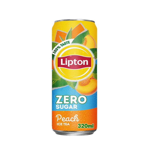Lipton Zero Sugar Peach Ice Tea Tin Imp 320Ml