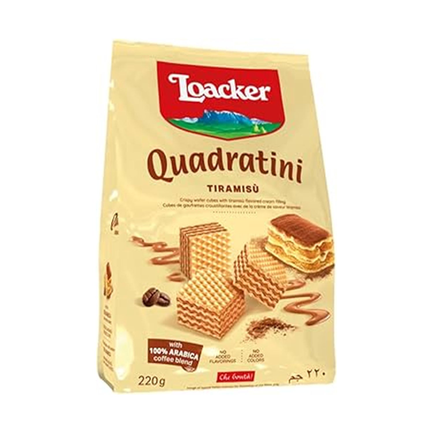 Loacker Quadratini Tiramisu 110Gm