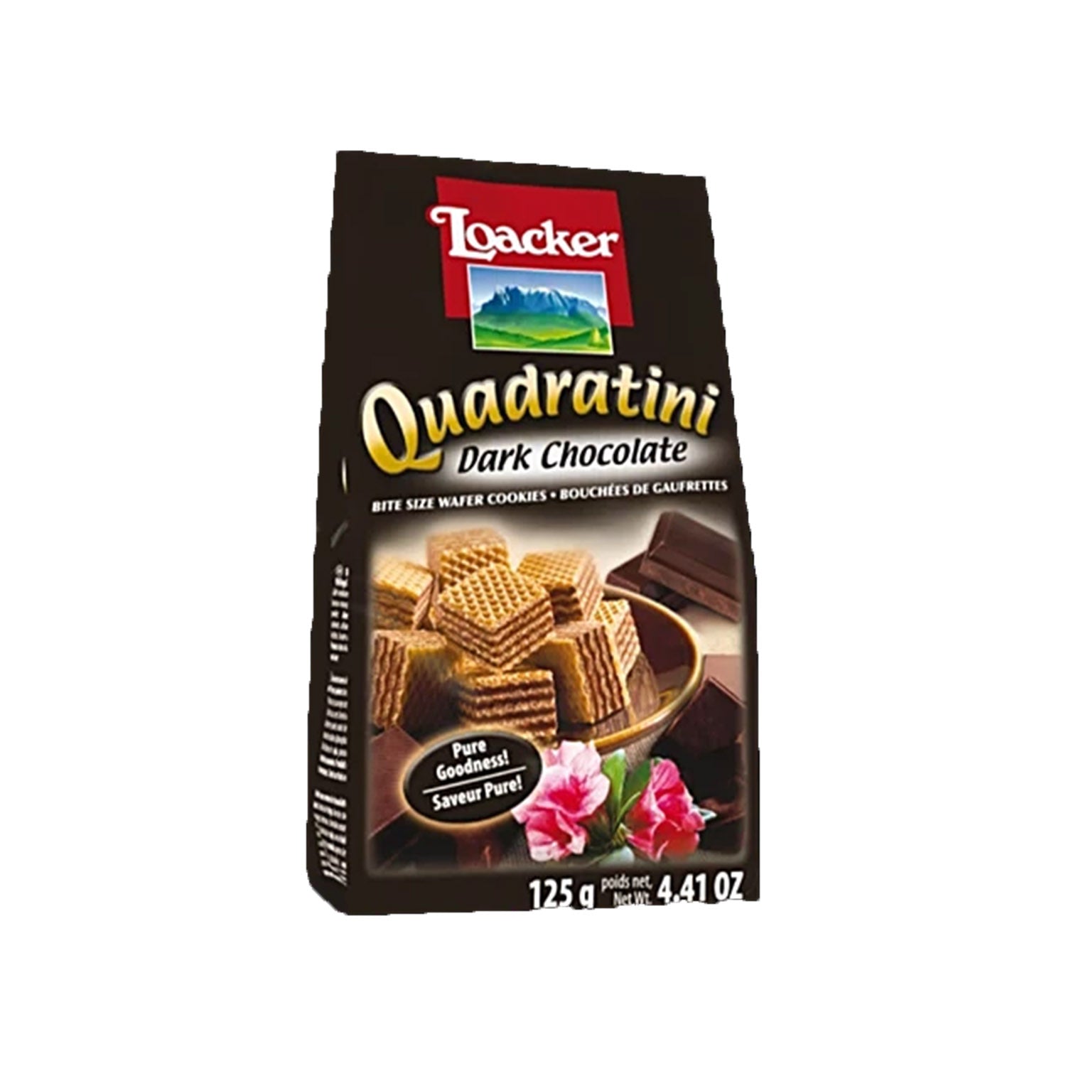 Loacker Quadratini Dark Chocolate 125Gm