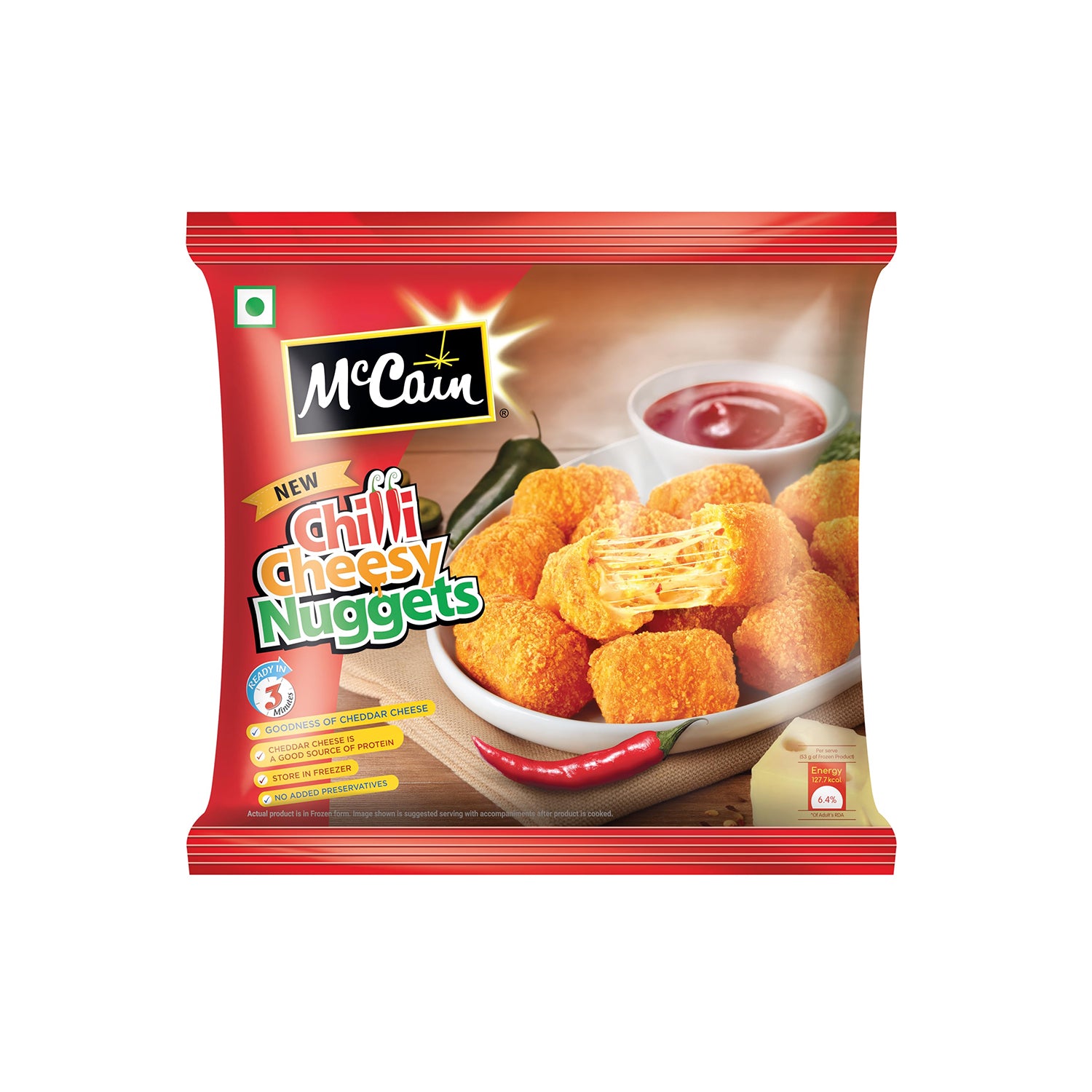 Mccain Chilli Cheese Nuggets 480Gm