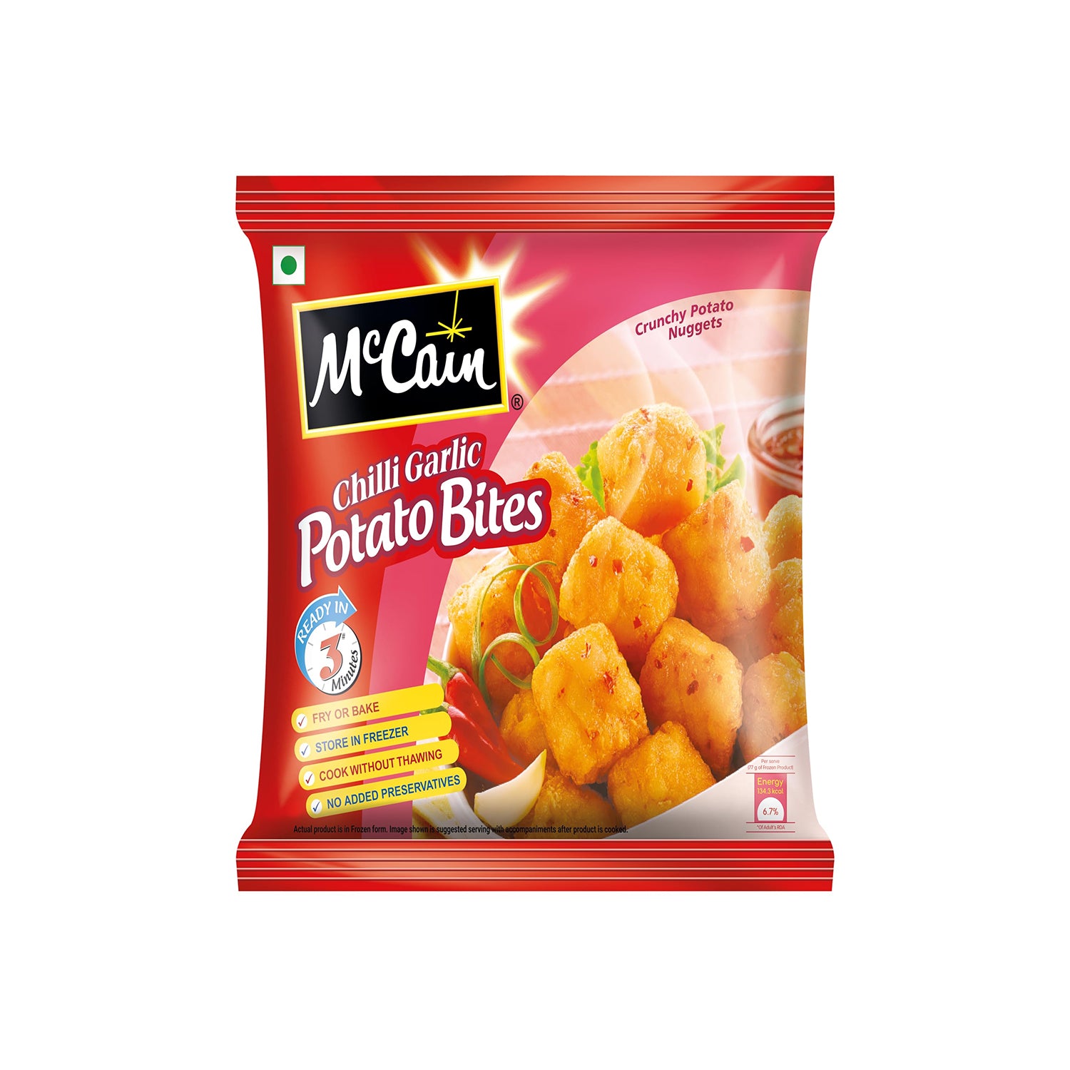 Mccain Chilli Garlic Potato Bites 420Gm