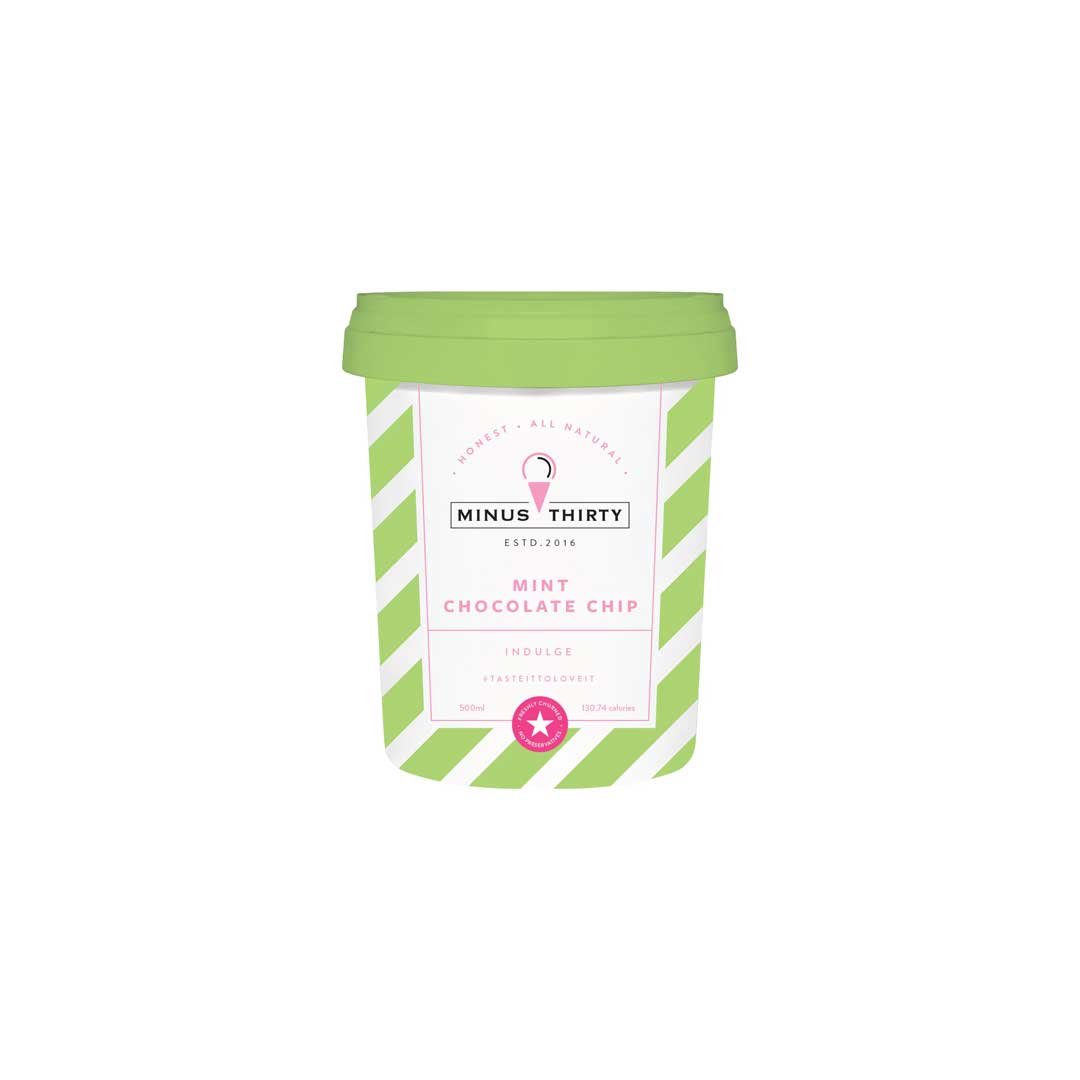 Minus Thirty Mint Chocolate Chip Vegan Sf 500Ml