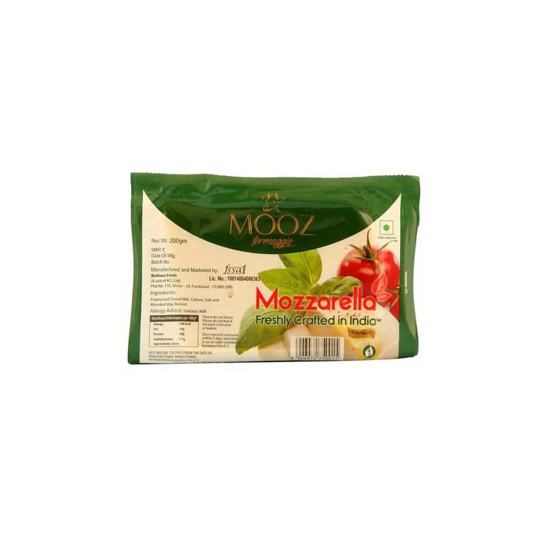 Mooz Mozzarella Cheese Block 200Gm