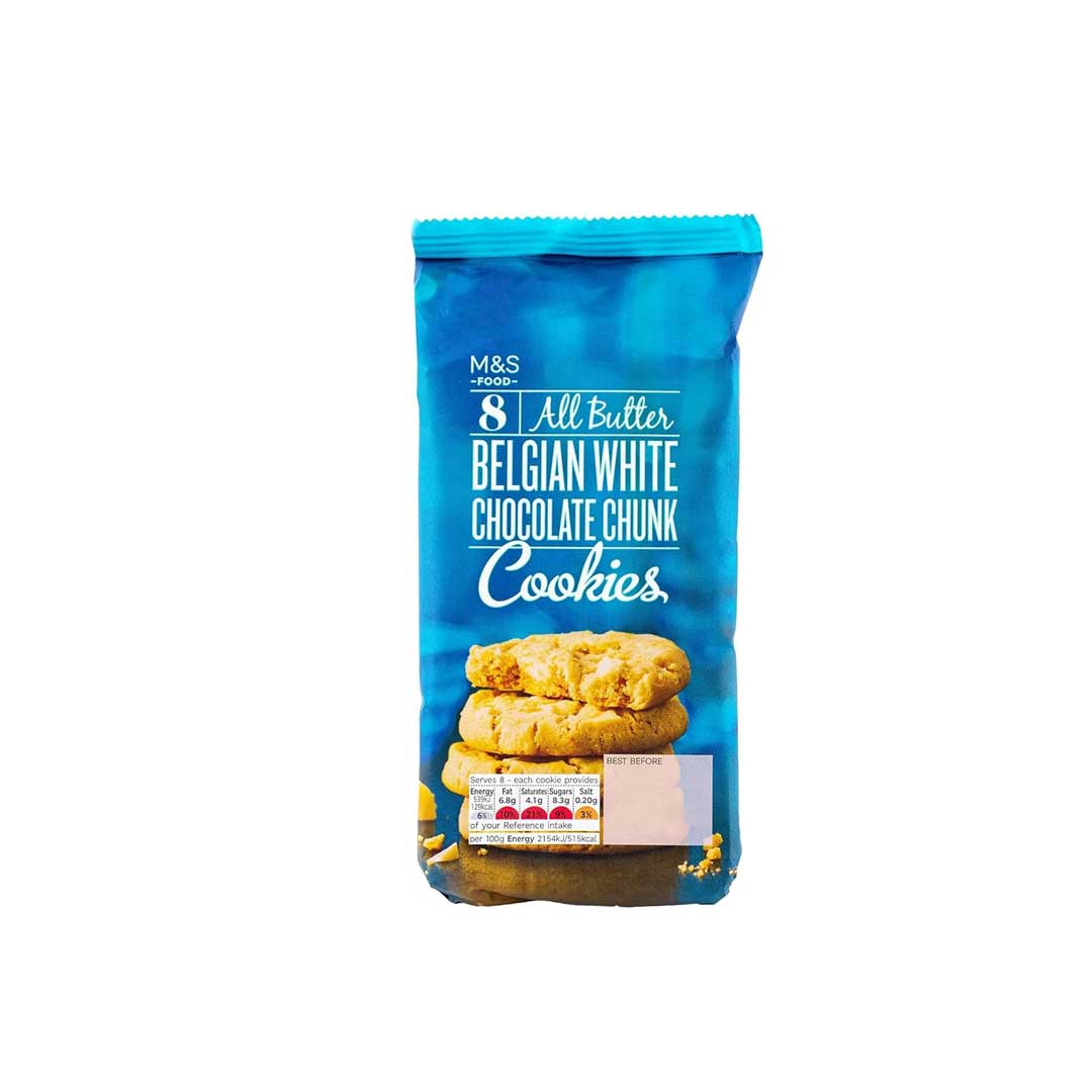 M S White Choco Chunk Cookies 200Gm